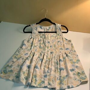 Lauren Conrad sleeveless floral blouse